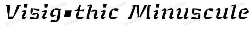 Visigothic Minuscule字体转换